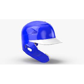 Baseball Helmet C flap Blue 3D model